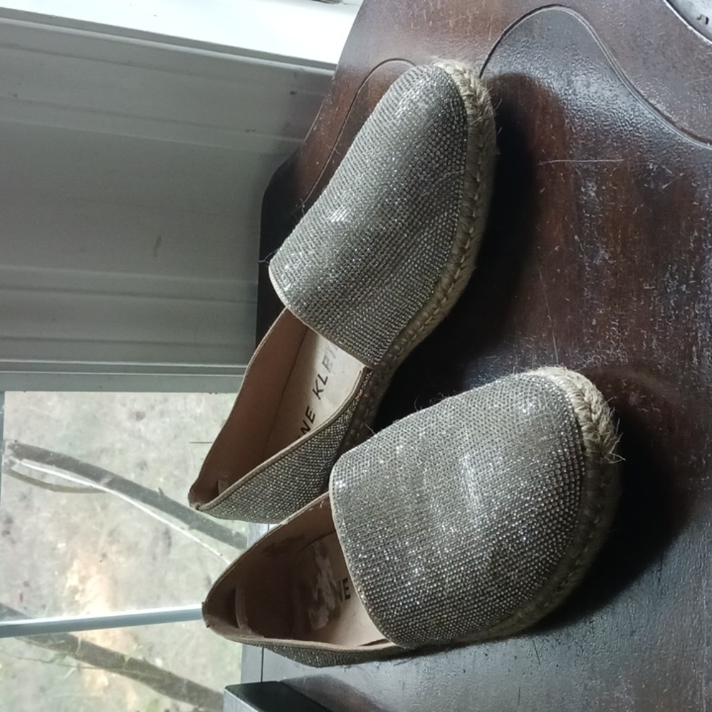 Anne Klein  sparkley espadrilles